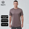Custom Men Gym T Shirts Premium Cooling Ammonia-treated Soft Cotton|Hucai Activewear Manufacturer