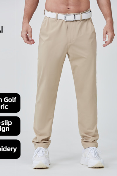 Custom Mens Golf Joggers Pants Anti-slip Band Lightweight Dry Fit |Hucai Activewear Manufacturer