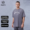 Custom Gym T Shirts  Oversized Heavyweight Acid Washed DGT Printing|Hucai Activewear Manufacturer