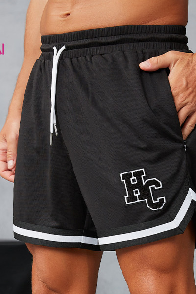 Custom Men's Knitted Mesh Sports Shorts | 3D Towel Embroidery Gym Shorts Manufacturer