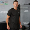 Custom Men's Camouflage Jacquard T-Shirt | Breathable Slim Fit Gym Top Manufacturer