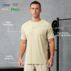 Custom Men's Seamless Bonded Ice-Silk Training T-Shirt | High-Performance Gym Wear Manufacturer