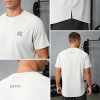 Custom Men's Breathable Textured Training Gym T-Shirt | Lightweight Activewear Manufacturer