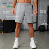 Custom Men's Gray Camo 4-Way Stretch Training Shorts | Performance Activewear Manufacturer