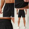 Custom Men's 3D Logo Heat Bonded Training Gym Shorts Manufacturer