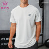 Custom Men's Breathable Textured Training Gym T-Shirt | Lightweight Activewear Manufacturer